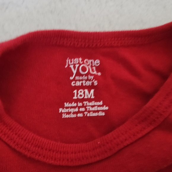 Christmas Shirt | 18 M | Carter's | But First Presents | Long Sleeves | Baby | - Picture 3 of 3